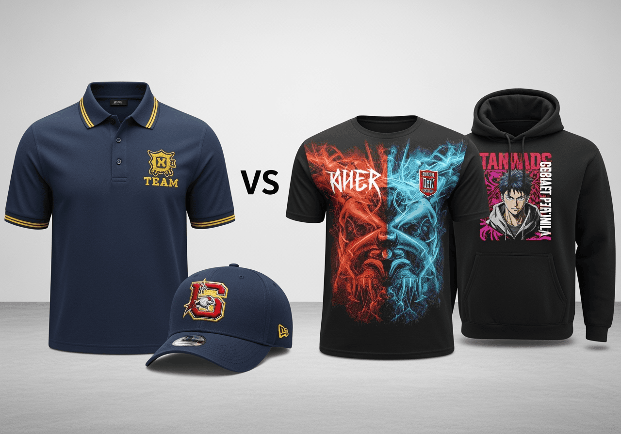 Embroidery vs. Screen Printing